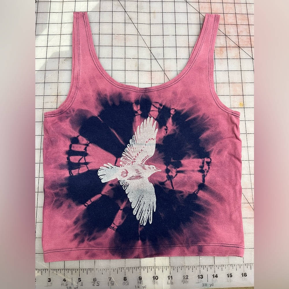 🎽Solstice Handmade Shibori crop tank